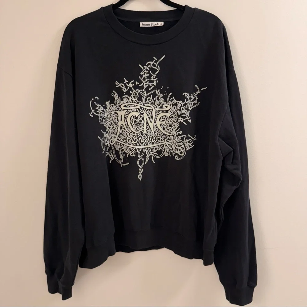Acne Studios Franzisko Devil Logo Sweatshirt - Picture 3 of 8